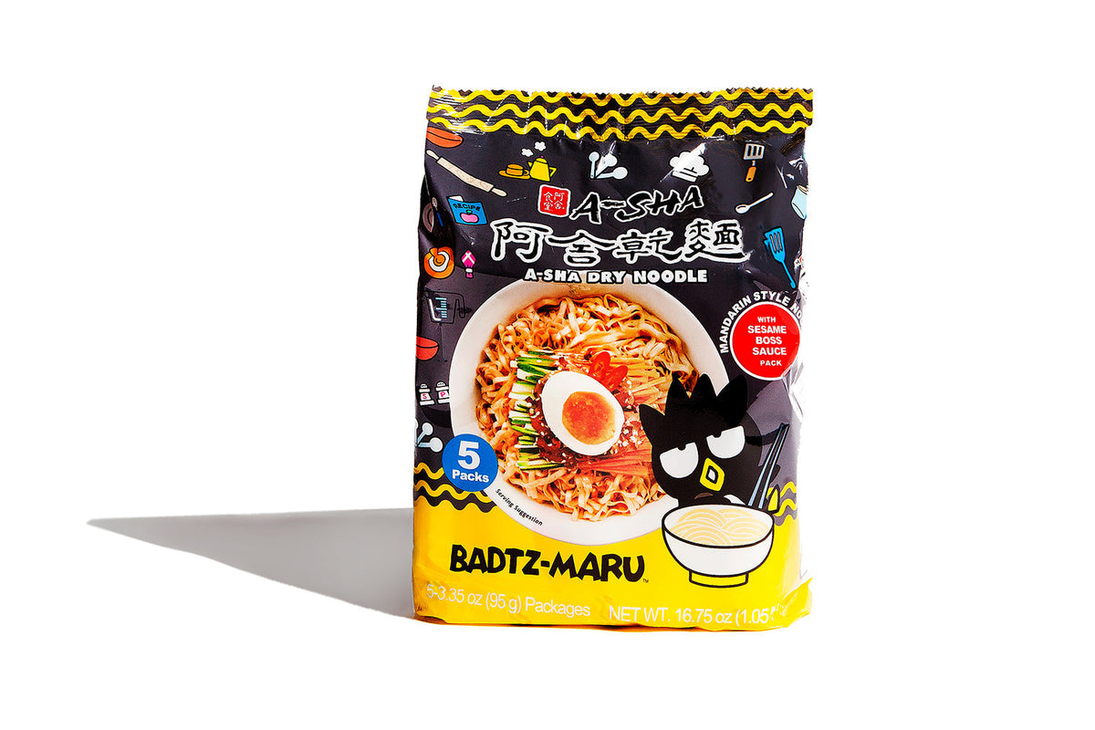Badtz-Maru Mandarin Noodles with Sesame Boss Sauce - Simple Prep, Satisfying Bite L8