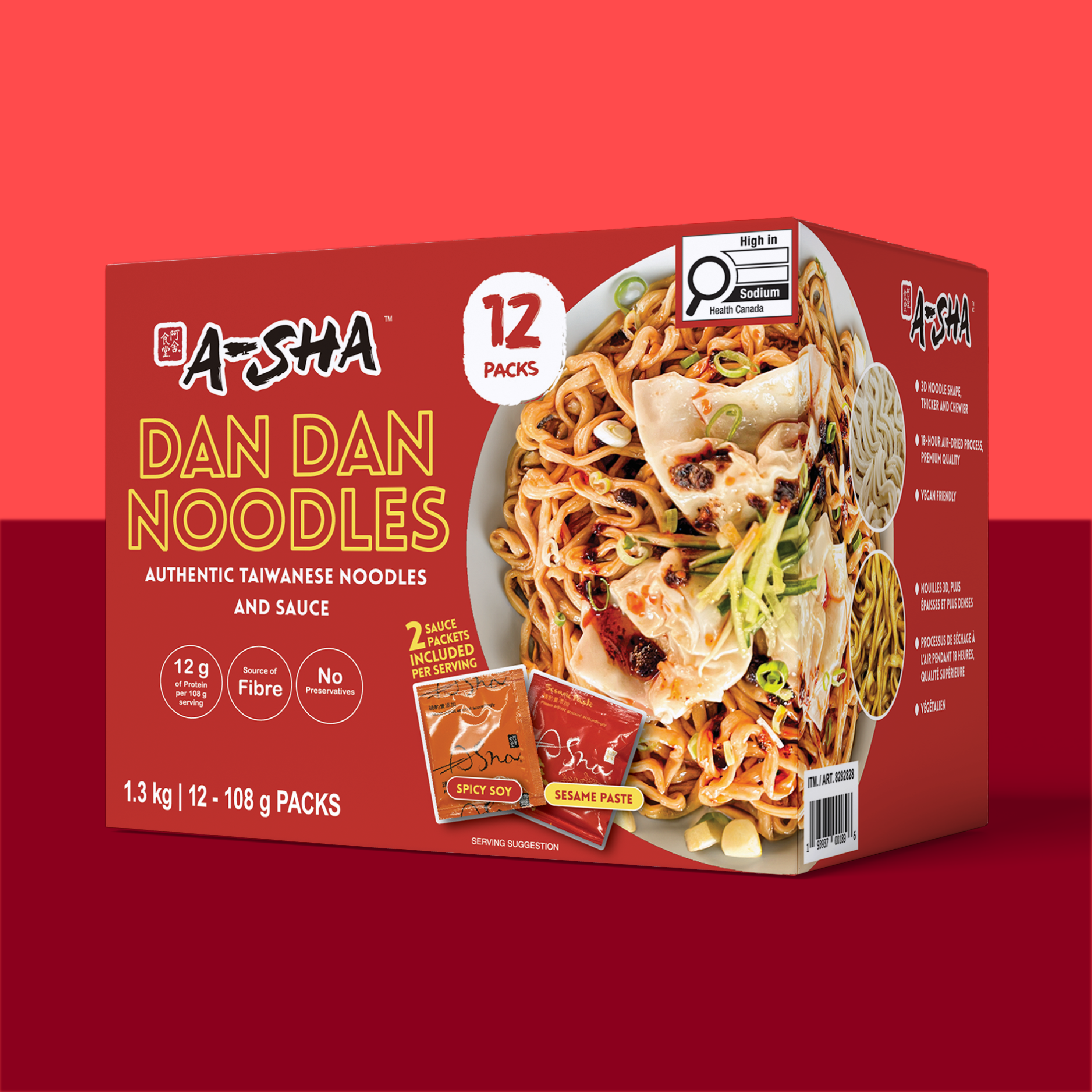 A-Sha Meteor Noodles with Dan Dan Sauce - Bold Taste for Busy Days