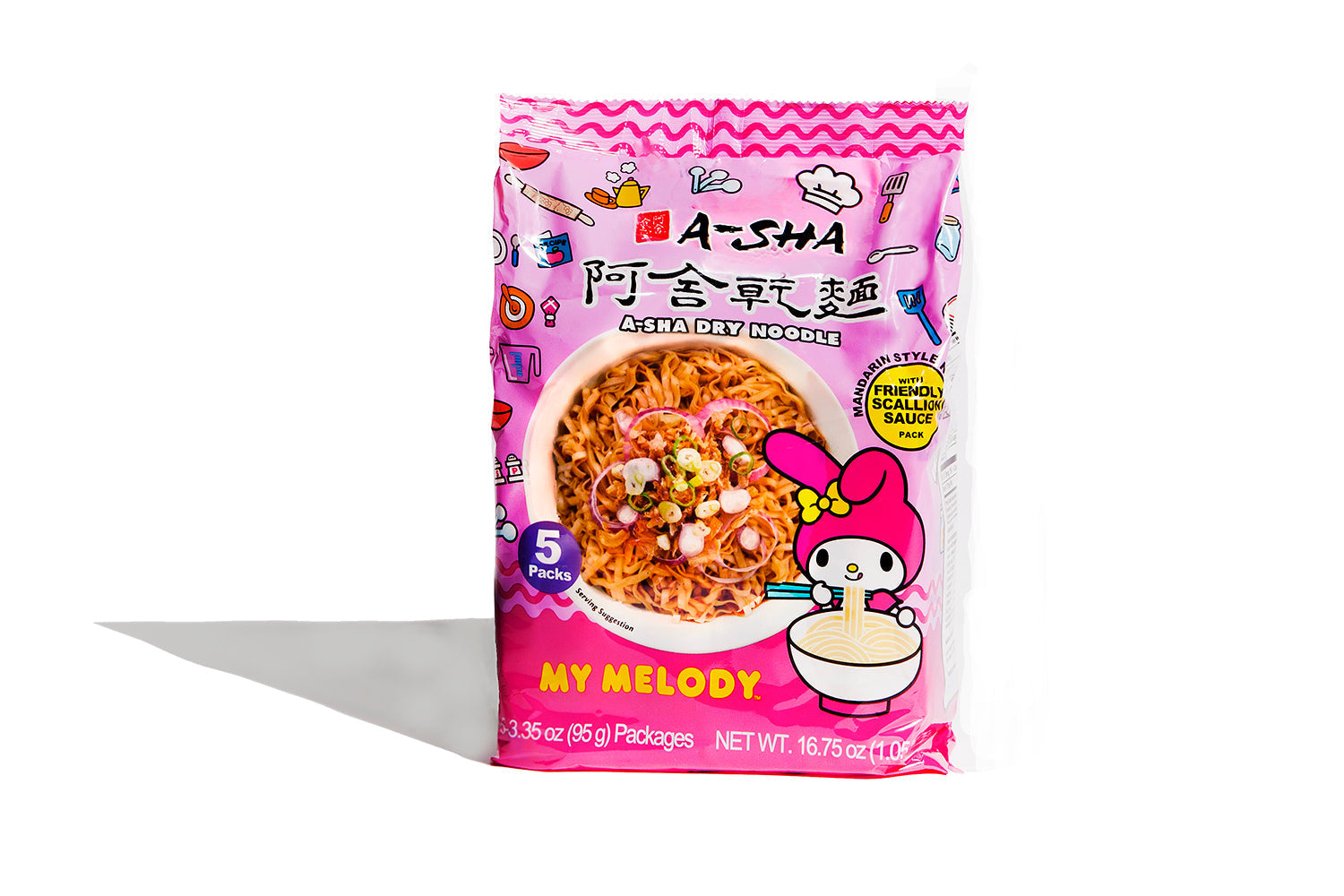 Hello Kitty and Friends Dry Noodles Bundle - Quick Comfort with Big Flavor
