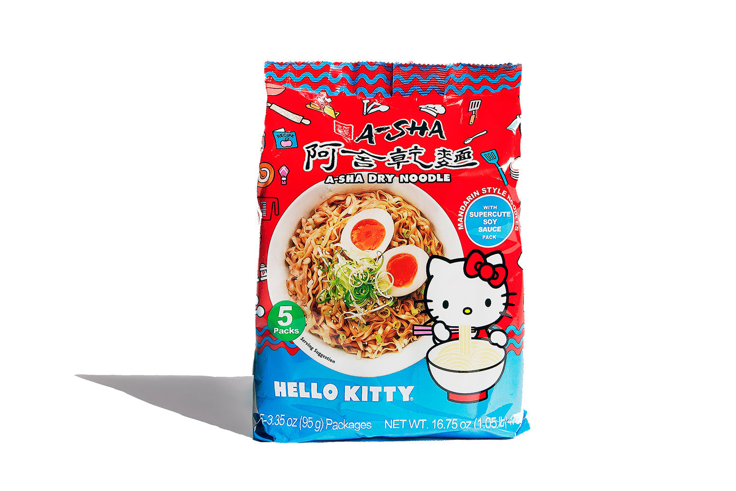 Hello Kitty and Friends Dry Noodles Bundle - Quick Comfort with Big Flavor