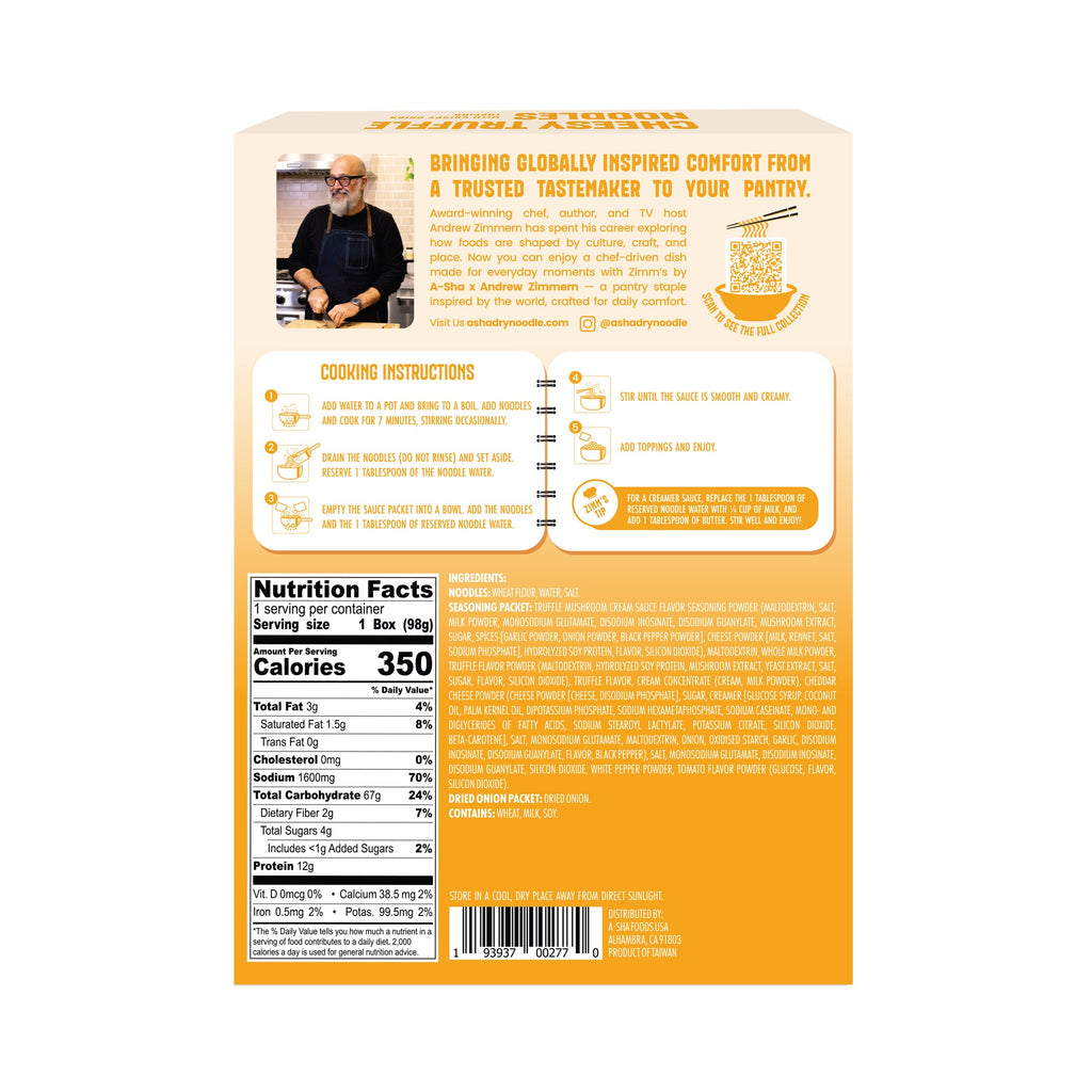 A-Sha Zimm’s Cheesy Truffle Noodles - A Flavorful Meal in Minutes