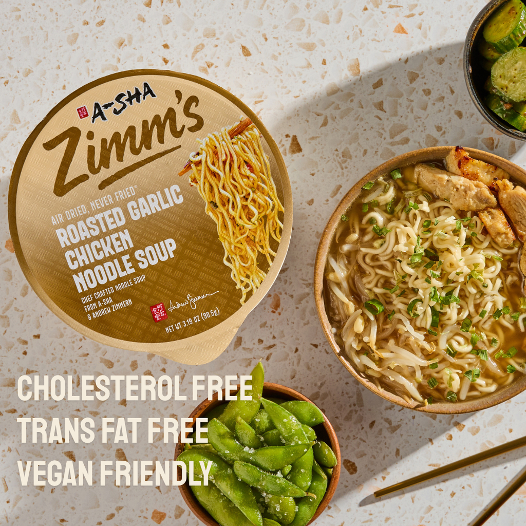 A-Sha Zimm’s Roasted Garlic Chicken Noodle Soup - Easy Noodle Night Favorite